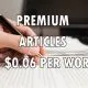 premium article writing service
