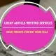best cheap article writing services usa