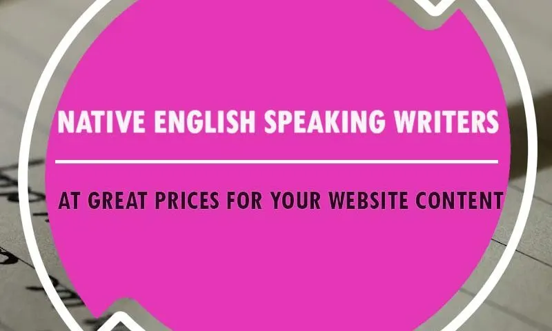native english speaking writers