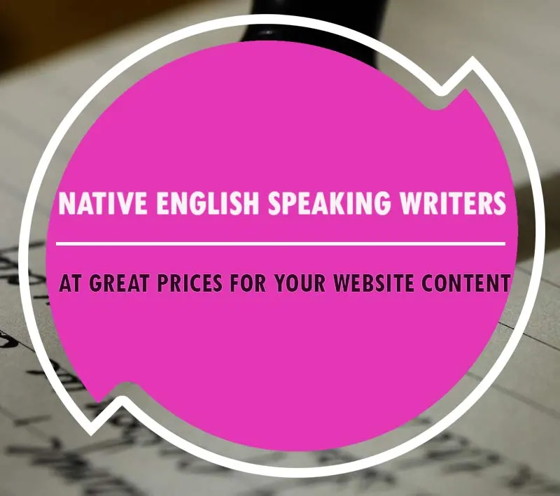 native english speaking writers